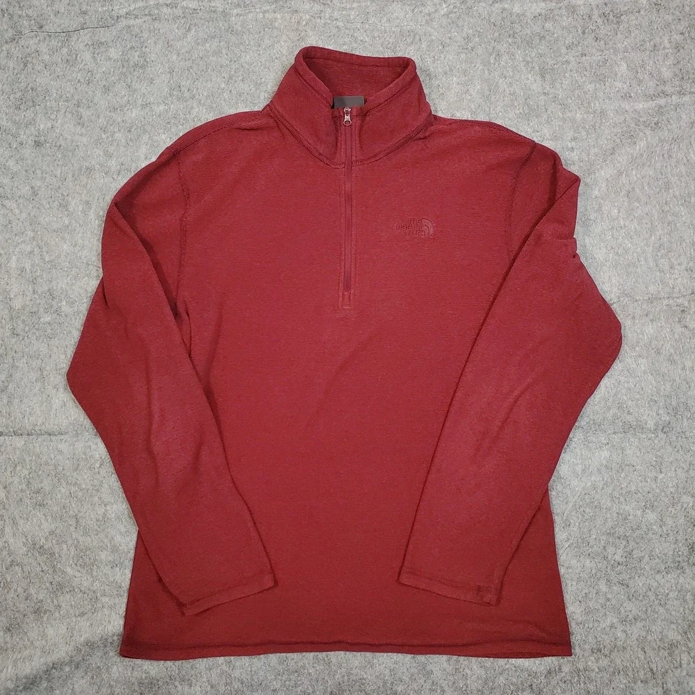 The North Face Sweatshirt Mens Medium Pullover 1/4 Zip Mock Neck Lightweight